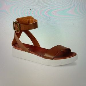 MIA Ellen Ankle-strap Faux Leather Sandals